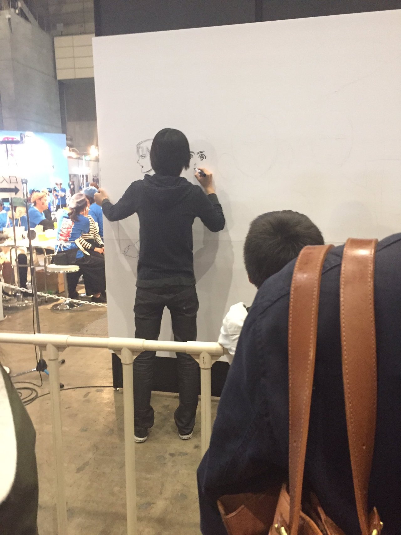 Isayama Hajime attended the 2016 Nico Nico Douga Superconference (As a guest of Splatoon),