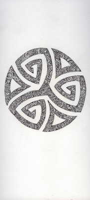 Tone-Art:  Celtic Symbol  Black Ink On Card Stock If You Liked This Check Out Some