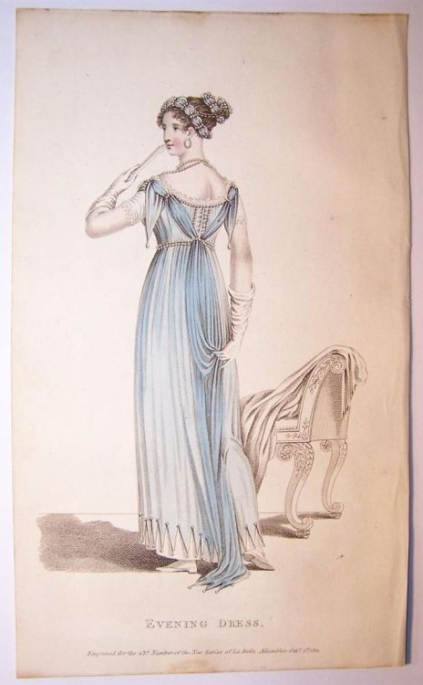 Evening dress from La Belle Assembleé, 1811