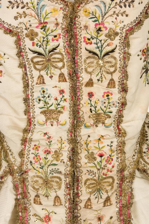 Robe à la Piémontaise ensemble, 1770-1790