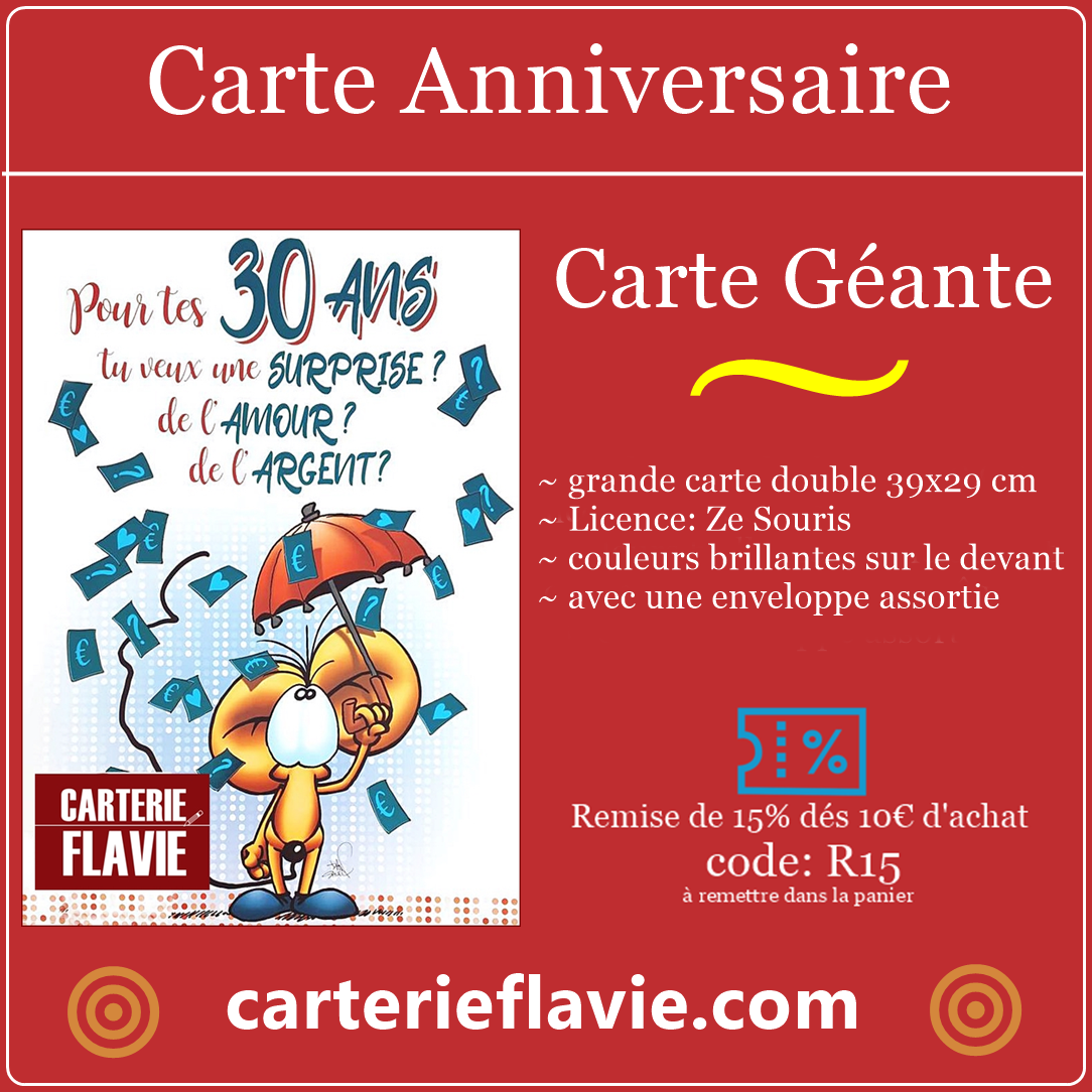 Carterie] une carte XXL pour un anniversaire