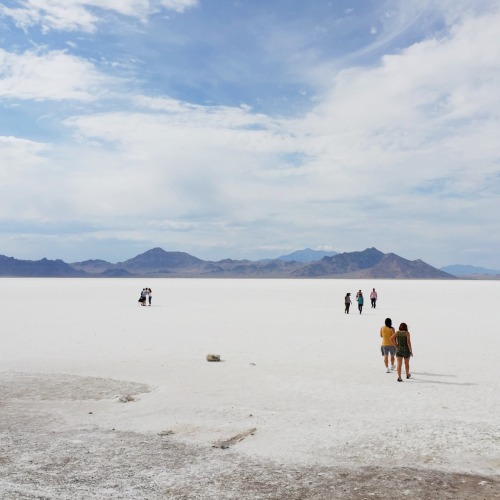 Bonneville Salt Flats, Utah.