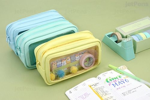 These new ita bag style pouches from JetPens are perfect for displaying your favourite stationery an