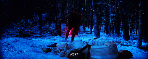 ahs0kas:Rey and Finn concerned about each other after being injured by Kylo Ren.