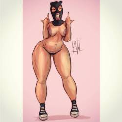 axart:  #axcomix #thickchicks #skimask #chucks