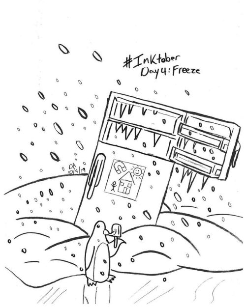 #Inktober2019 Day 4: Freeze #inktober #inktoberday4https://www.instagram.com/p/B3MnsllBFTL/?igshid=1