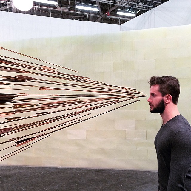 asylum-art:Copper Arrows Frozen Before ImpactLast January, the artist Glenn Kaino