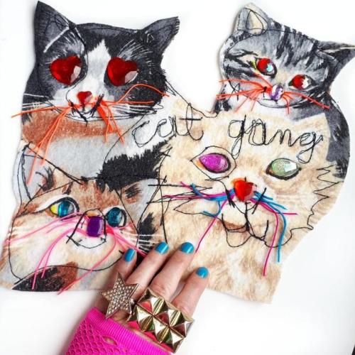 Cat Gang Patch // HeartbombLand
