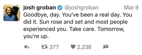 a-million-stories:Josh Groban: musician, actor, singer, national twitter treasure