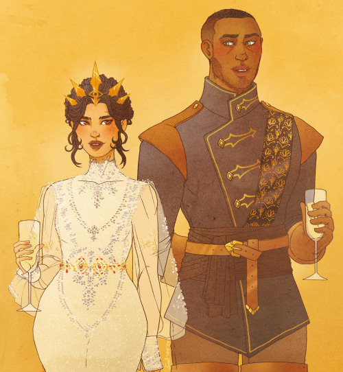 lunardaisyart: At the Winter Palace… sharing flirty glances and not so subtle hints at&hellip