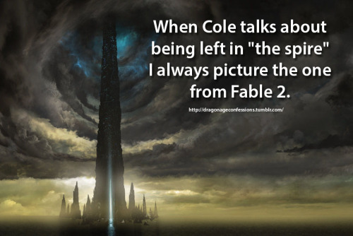 dragonageconfessions: Confession:  When Cole talks about being left in “the spire” 