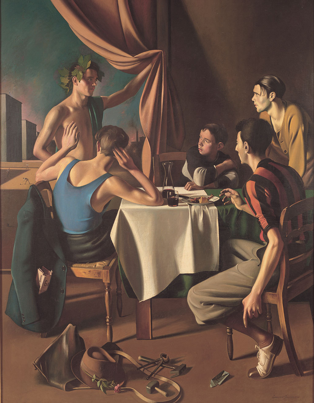 beyond-the-pale:  ratatoskryggdrasil:Gregorio Sciltian, Bacchus is Osteria  Gregorio