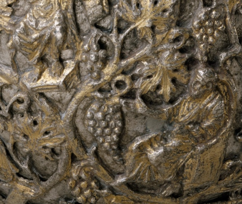 didoofcarthage: Details from the Antioch chalice (once identified with the Holy Grail) Byzantine, A.