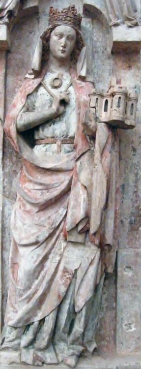 Statue of Saint Plektrudis from Germany, Cologone; 1280