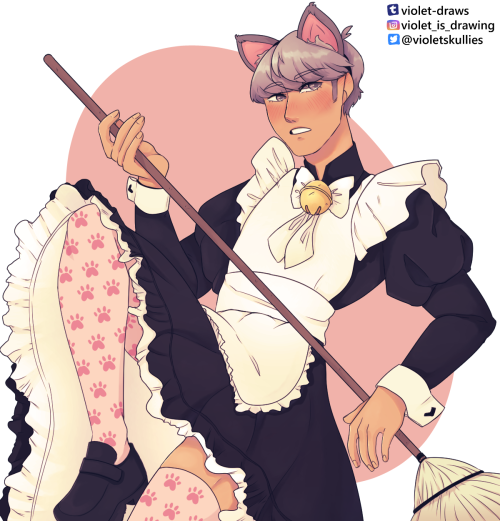 I keep forgetting to post here I’m so sorry have a catboy maid Yu