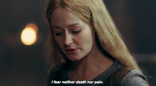 timgayterson: You are a daughter of kings, a shieldmaiden of Rohan. I do not think