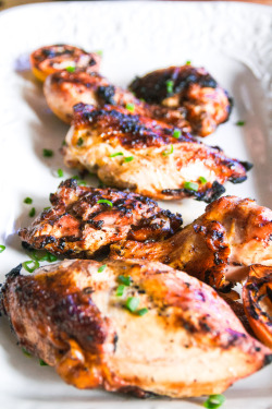 fitnesstipsonly:  Grilled Chicken With Lemon Soy Sauce