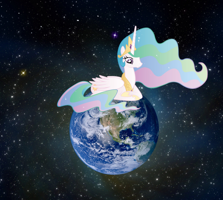 I like looking at this and thinking of Earth as a giant egg that she&rsquo;s