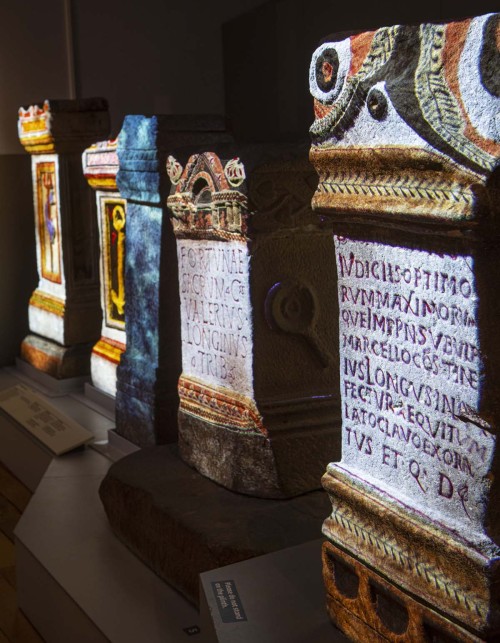 blueiskewl:Roman Altars Reveal Their True Colors Seven Roman altars at the Great North Museum: Hanco