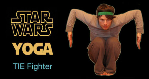 ionsfolly:tastefullyoffensive:Star Wars Yoga [youwillnotbelieve]I lost it at the last one. *crying*