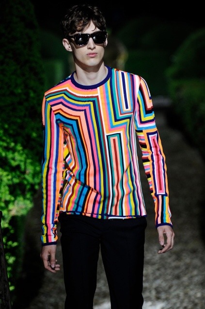 11bidjan:  Jim Lambie “Zobop Colour” 1999 x Jil Sander, Spring 2011 (Raf Simons) 