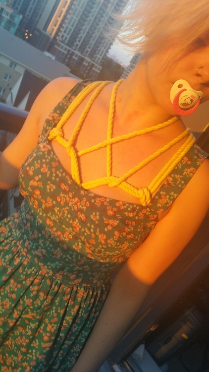 bdsmgeek:  Sunset bondage. m: miniature-minx