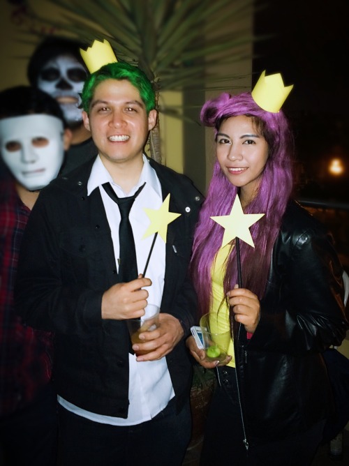 This is our second Halloween couple costume! This year The fairy godparents! Cosmo and Wanda hehehe