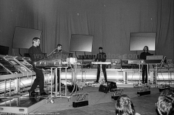 dms-a-jem:  Kraftwerk, Belgium, June 7, 1981 Photos &copy; Philippe Carly - www.newwavephotos.com from the website here and posted with permission. Check out the website and make a donation while you’re at it, it’s a treasure of fantastic photos