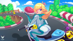 foxilumi:Rosalina. My favorite character in Mario Kart. I like it cos she is heavy. :P