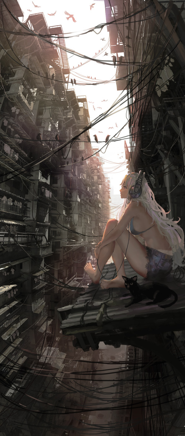 hisami-tachibana:  辺境市街 | 電鬼 [pixiv]  