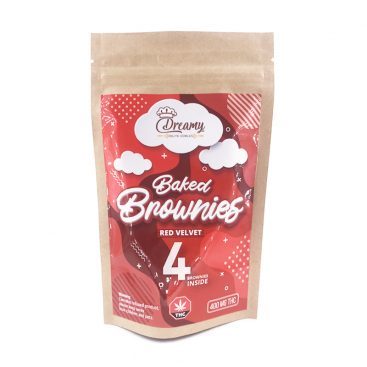 Dreamy Delite Baked Brownies Red Velvet 400mg THC
35.99 CA$
See more : https://ganjawest.co/product/dreamy-delite-baked-brownies-red-velvet-400mg-thc/
INGREDIENTS: Flour, Butter, Cocoa, Coffee, Sugar, Brown Sugar, Egg, Vanilla Extract, Salt, Soy...