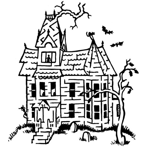 Download this free mini book of Halloween games and cutouts as an extra to our Haunted House paper m