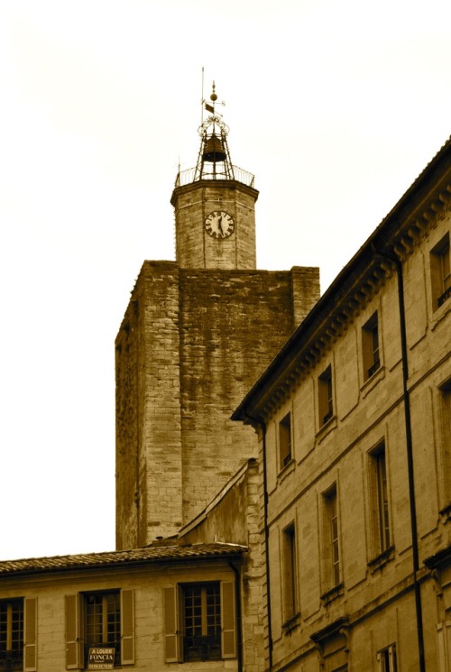 Clocher et tour de l'horloge, Uzès, Gard, 2016.