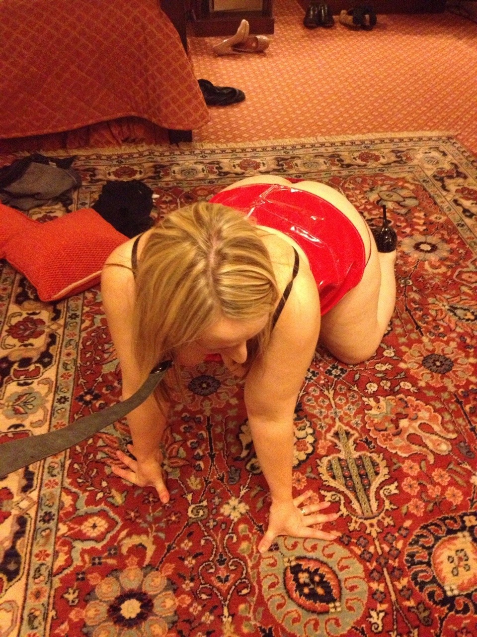 yes-sir-more-please-sir:  My submissive slut wife. 