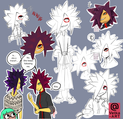 My urchin boy that I have tried to get a feeling for. I don’t know his personality yet… That’s why t