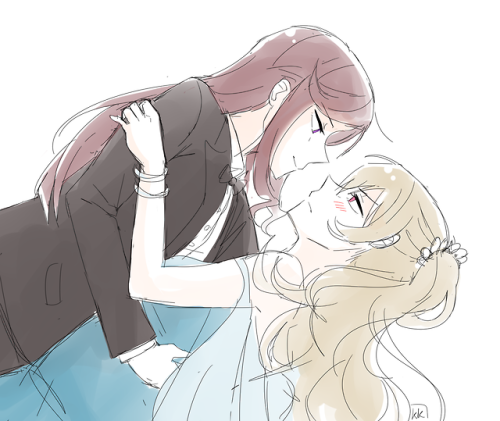 kuro-kelly:    This is Tendou Maya and her girlfriend Saijou Claudine[COMMISSION] [KOFI]