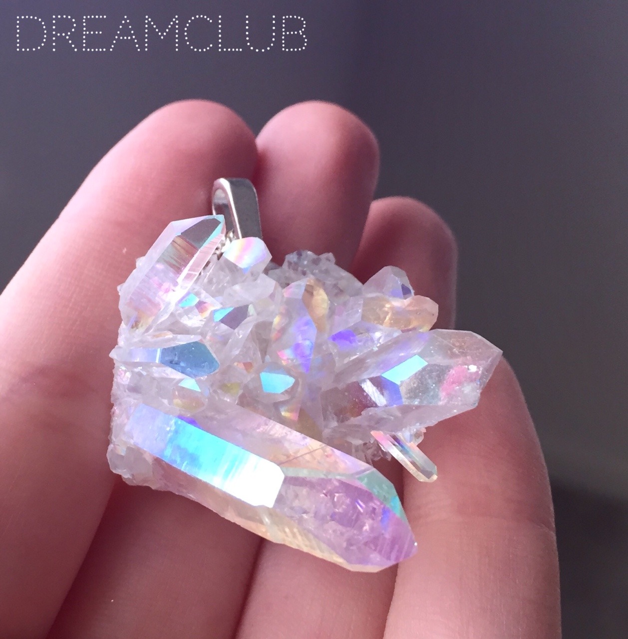 cosmicdreamclub:  new angel aura necklaces! ☺️✨🌸💕💫  shopdreamclub.com