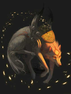 jademere:  Painting of Amaterasu 