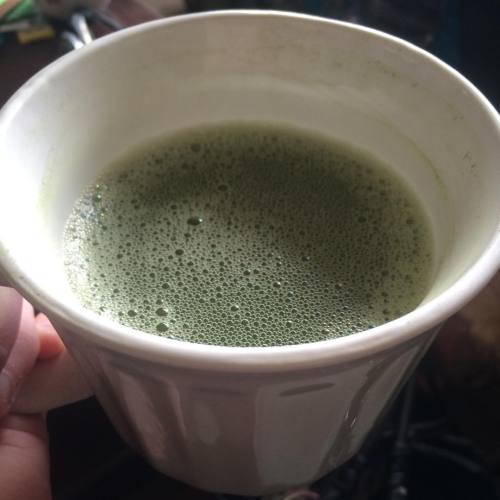 irrelephantlybeautiful:Matcha green tea. So glad I discovered this, much more rich and yummy than re