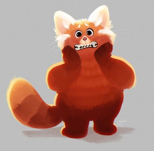 BIG HUGGABLE PANDA! . #turningred #disney #pixar #meilee #redpanda #fanart #film #digitalart #artwor