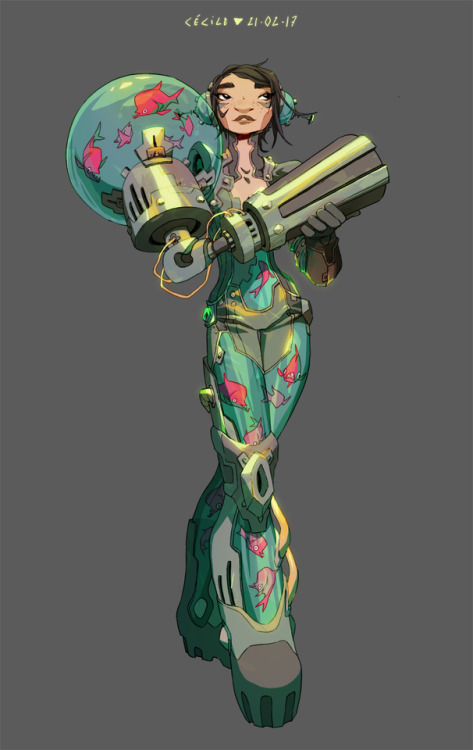 theartofanimation:Cécile de Gantès   -  http://ceciledegantes.tumblr.com  -  http://tsuuuuu.deviantart.com  