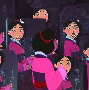 pocdisneys:Pocahontas and Mulan side by side washing off their makeup (requested by rosyrebecca)