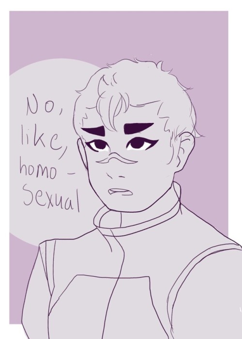 Coming out to Galra friends is hard, since they don’t distinguish between sexualities. Well… 