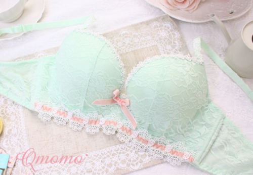 ♡ qmomo macaron-colored bras ♡