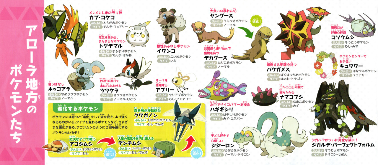 お聞かせ願いたく候 Pokemon Sun Moon Promotional Booklet Pokemon