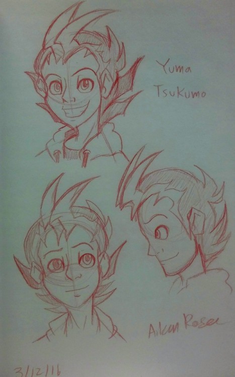 theblueskyphoenix: Been watching ZeXal the past few weeks. Finally broke down and decided to sketch 