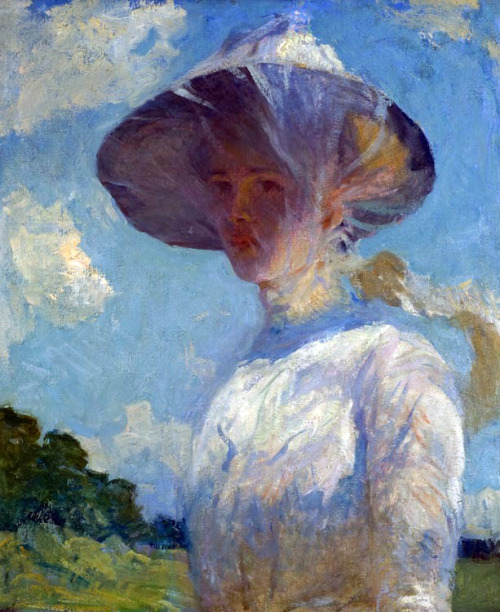 Frank Weston Benson; &ldquo;Against the Sky&rdquo;, c.  1910  &ldquo;Study for