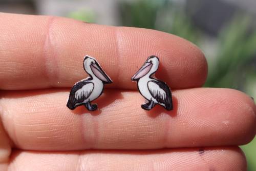 Pelican Earrings by SaltoftheArt