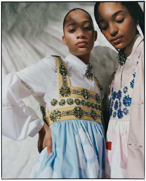 Editorials. Anok Yai, Selena Forrest, Indira Scott.  Vogue March 2020.  Images by Nadine Ijewere.