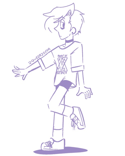 2queer2deer:A batch of TS doodles from the past two days ;; 7 ;; / In Order: Demon Remy, p!atd t-shi